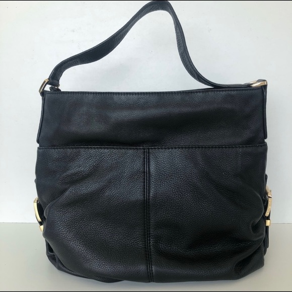 MICHAEL KORS Black Pebbled Leather Front  Zip Tote - Picture 8 of 12